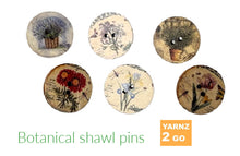 Load image into Gallery viewer, Botanicals shawl pins