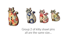 Load image into Gallery viewer, NEW! Kitty shawl pins - yarnz2GO.com