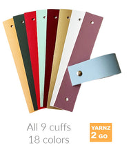 Load image into Gallery viewer, Double sided vegan shawl cuffs