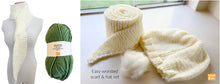 Load image into Gallery viewer, Easy worsted scarf & hat set 50% off - yarnz2GO.com