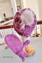 Load image into Gallery viewer, Jordi hat/mitten/pom set - yarnz2GO.com