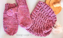 Load image into Gallery viewer, Jordi hat/mitten/pom set - yarnz2GO.com