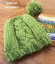 Load image into Gallery viewer, Knots and twists hat sample