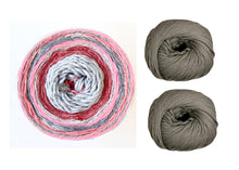 Load image into Gallery viewer, JuJu shawl, knit kit