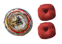 Load image into Gallery viewer, JuJu shawl, knit kit