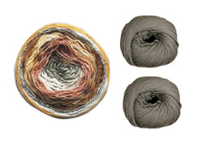 Load image into Gallery viewer, JuJu shawl, knit kit
