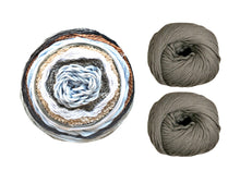 Load image into Gallery viewer, JuJu shawl, knit kit