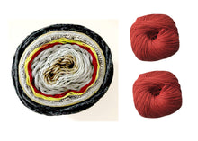 Load image into Gallery viewer, JuJu shawl, knit kit