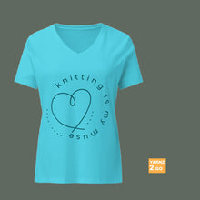 Load image into Gallery viewer, Knitting is my muse t-shirt - yarnz2GO.com