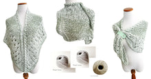 Load image into Gallery viewer, Glitzy Pistachio shawl, pattern - yarnz2GO.com