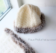 Load image into Gallery viewer, Faux Fur Cloche & cowl