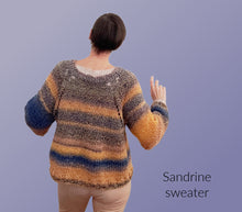 Load image into Gallery viewer, Sandrine sweater pattern - yarnz2GO.com