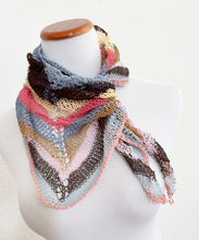 Load image into Gallery viewer, Ten-spot triangle shawl
