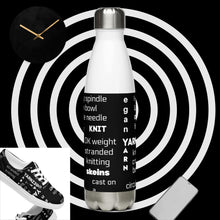 Load image into Gallery viewer, NEW! Stainless steel water bottle for yarnies....
