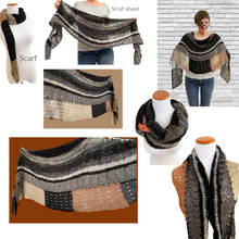 Load image into Gallery viewer, AJour shawl, 3 in 1 pattern