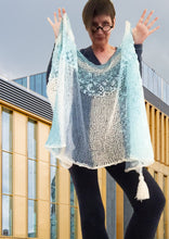 Load image into Gallery viewer, Blue Hues shawl