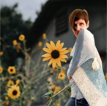 Load image into Gallery viewer, Blue Hues shawl