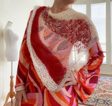Load image into Gallery viewer, NEW! Lipstick & powder shawl pattern