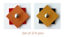 Load image into Gallery viewer, Squared two color shawl pins