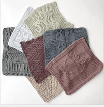 Load image into Gallery viewer, 4 Hearts square, knit kit