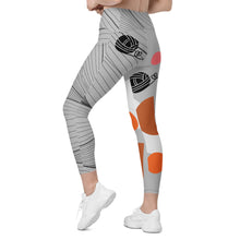 Load image into Gallery viewer, Crossover leggings with pockets, for yarn lovers
