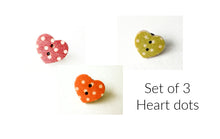 Load image into Gallery viewer, Heart dot, shawl pins - yarnz2GO.com