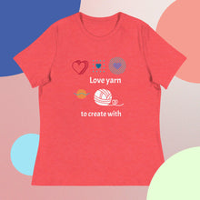 Load image into Gallery viewer, Create with yarn, relaxed T-Shirt