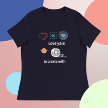 Load image into Gallery viewer, Create with yarn, relaxed T-Shirt