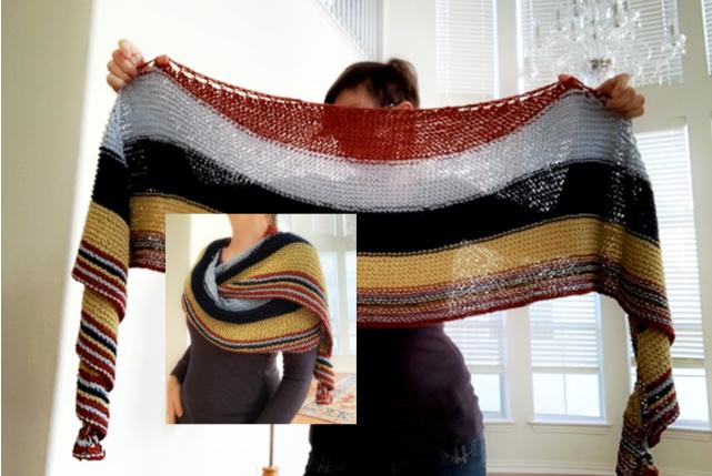 Allgood shawl, sample