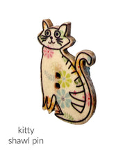 Load image into Gallery viewer, NEW! Kitty shawl pins - yarnz2GO.com
