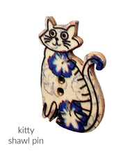 Load image into Gallery viewer, NEW! Kitty shawl pins - yarnz2GO.com
