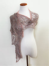 Load image into Gallery viewer, Ferns in the wind shawl, knit kit

