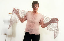 Load image into Gallery viewer, Ferns in the wind shawl, knit kit
