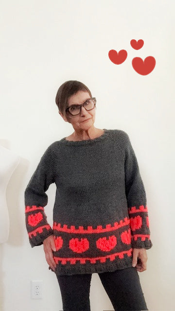 Pumpkins or Hearts sweater