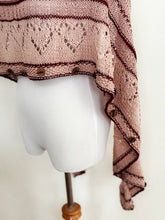 Load image into Gallery viewer, Heart Crescent shawl
