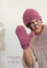 Load image into Gallery viewer, Jordi hat/mitten/pom set
