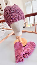 Load image into Gallery viewer, Jordi hat/mitten/pom set

