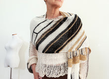 Load image into Gallery viewer, Line by line shawl pattern
