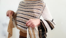 Load image into Gallery viewer, Line by line shawl pattern
