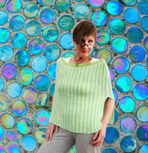 Load image into Gallery viewer, Oodles of stripes poncho, sample
