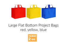 Load image into Gallery viewer, Project bags, Large Flat Bottom
