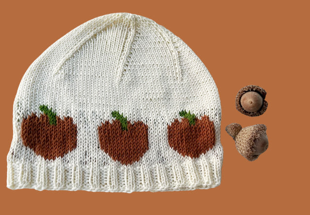 Pumpkin in a row hat, sample