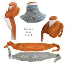 Load image into Gallery viewer, Skinny luxe scarf pattern
