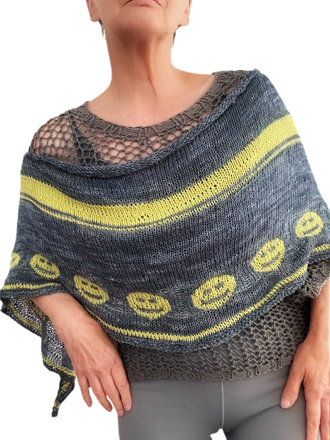 All smiles shawl, knit kit