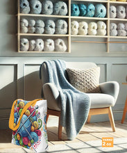 Load image into Gallery viewer, NEW! Tote bag with yarn balls
