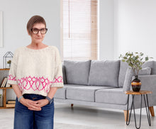 Load image into Gallery viewer, Twirls sweater - yarnz2GO.com
