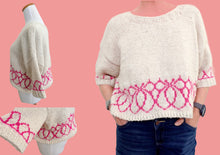 Load image into Gallery viewer, Twirls sweater - yarnz2GO.com
