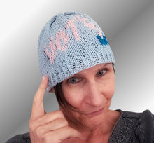 Load image into Gallery viewer, Vote, a beanie knit kit
