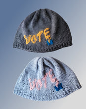 Load image into Gallery viewer, Vote, a beanie knit kit
