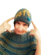 Load image into Gallery viewer, Vote, a beanie knit kit
